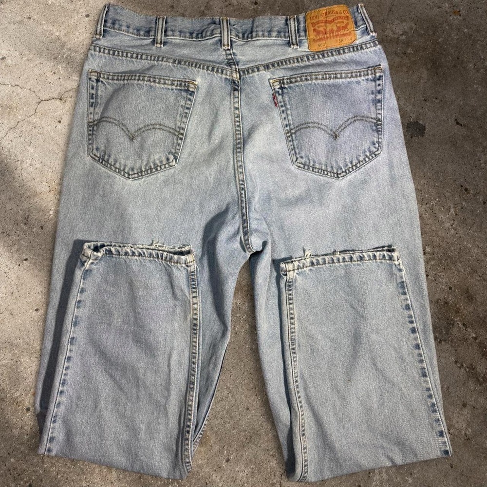 Levi's 560 Loose Fit Jeans 38x30 Light Wash Y2K Vintage